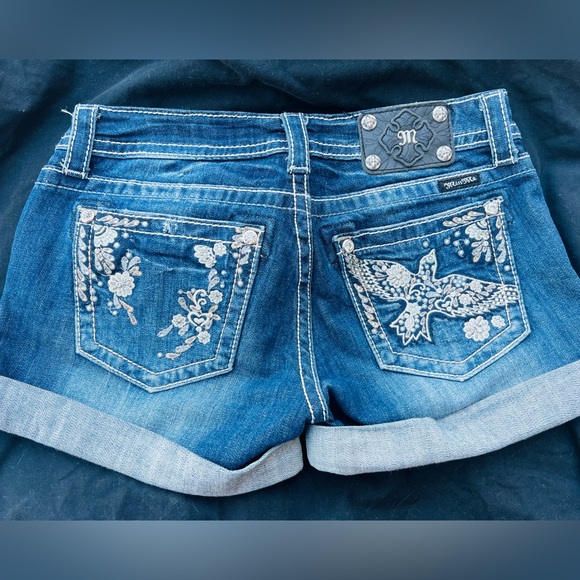 Miss Me Pants - Miss Me Birds and Rhinestone shorts